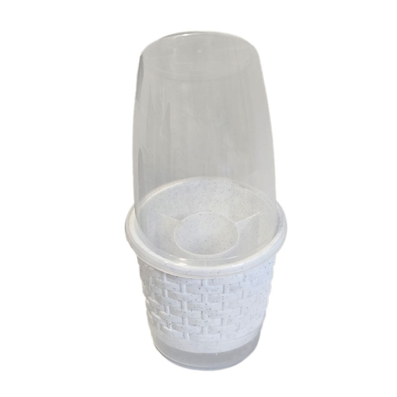 Cubiertero Rattan Blanco Granito 02442BLANCOGRANITO