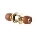 Cerradura Baño Thor Pomo Madera Clara Bronce THCHA101