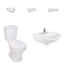 Combo Laguna 4.8 Litros Sin Pedestal Blanco Grifería Cromada