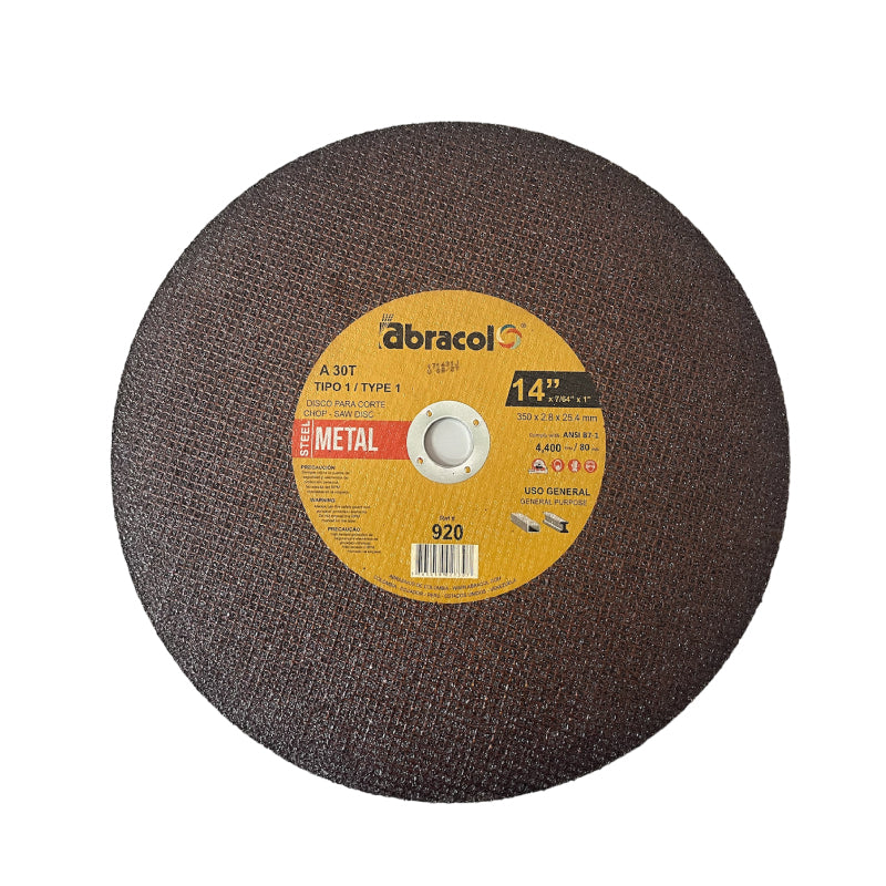 Disco Corte Metal A30T 14"x7/64x1" ABD1A0030146