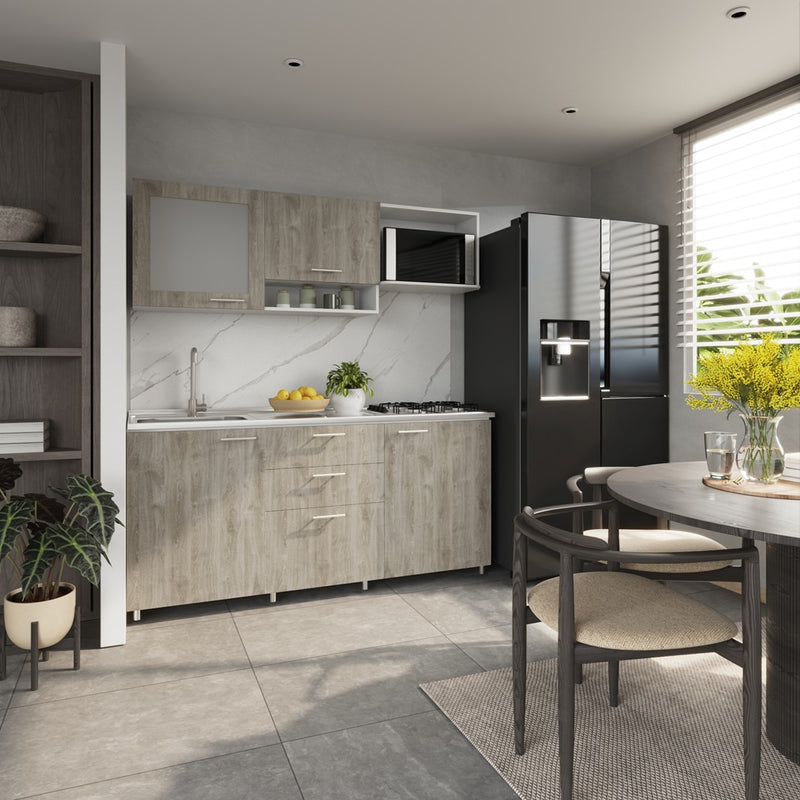 225430    Cocina Monti 1.80 Pozuelo Izquierdo 4 Puestos Austral