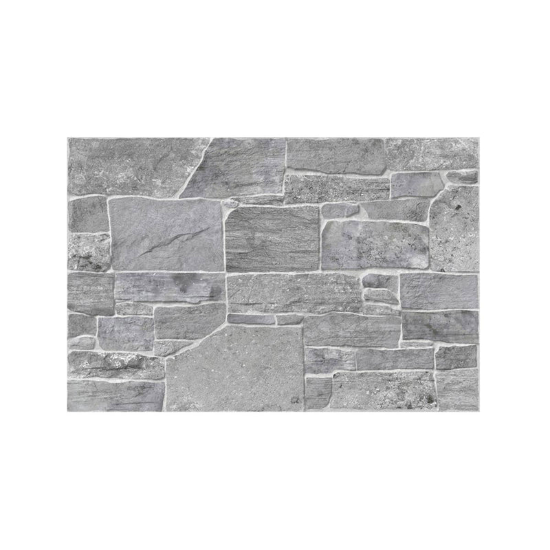 Pared Chantarela Gris Caras Diferenciadas  30X45Cms X1.89 Mt Mts