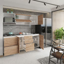 Cocina Genova Fluens 2.10 Lado Derecho 4 Puestos Maple 225708