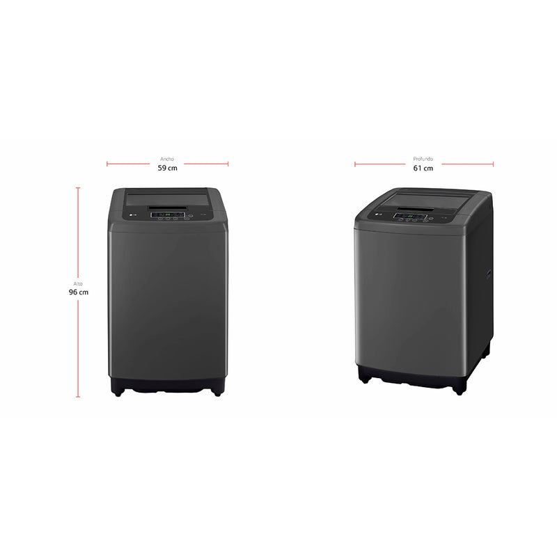 Lavadora Inverter de 13Kg 29 Libras Middle Black