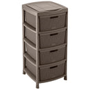 Gavetero Fique 4 Gavetas Mocca 12550