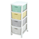 Cajonero Fique 4 Gavetas Bb Combinado 12574