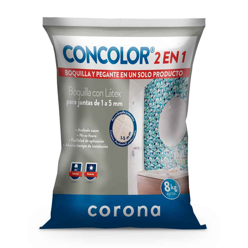 Concolor 2 en 1 blanco hueso x 8Kg