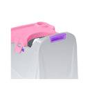 Silla Comedor Bebe color gris hielo rosado 9022