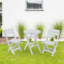 Combo Mesa Redonda Baru +2 Sillas Plegables Baru Gris 13009