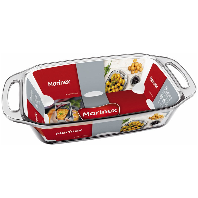 Refractaria Rectangular con Asa 2.7 Litros x 6 Unidades