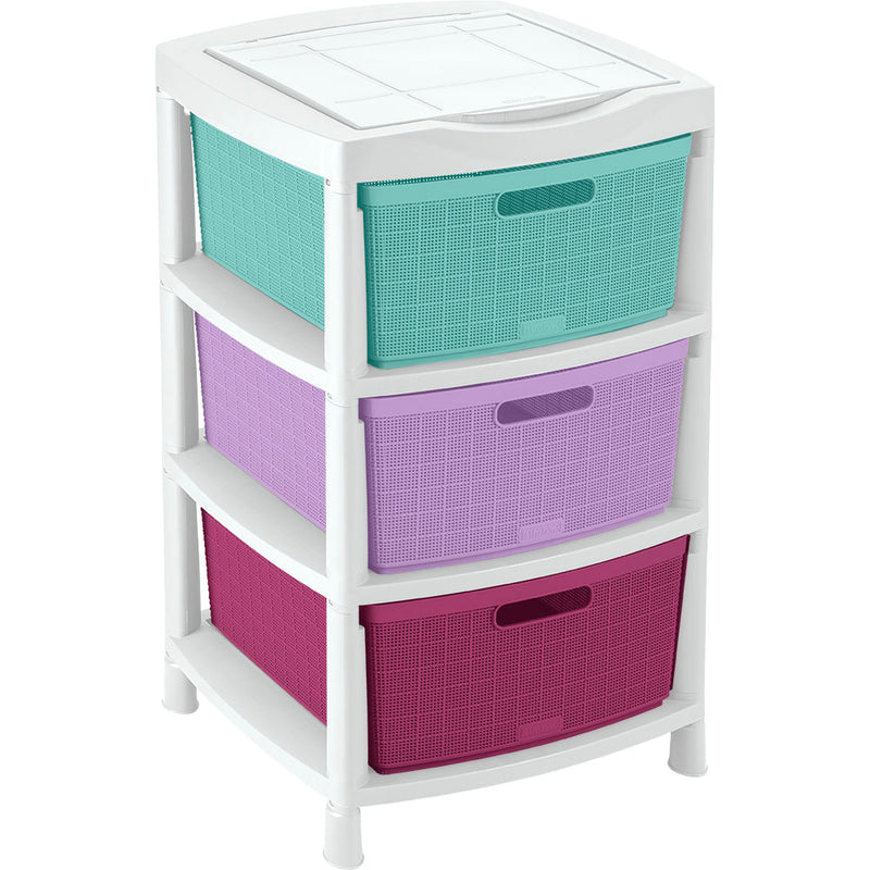 Gavetero Fique 3 Gavetas Glamour 14011