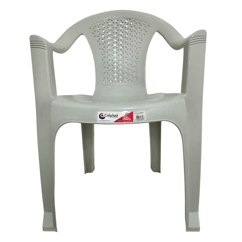 Silla Liberty con brazos Blanca 103