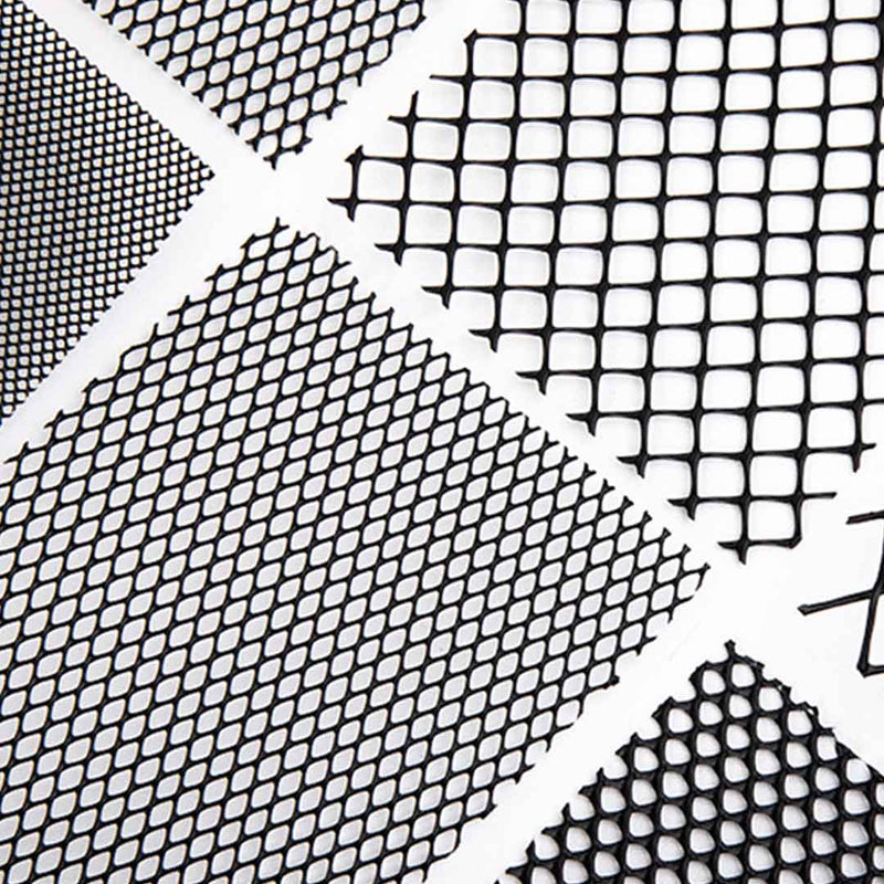 3100177NEGRO   Malla Diamante orificio 7x7mm 1m de ancho negro Rollo x 30 MT