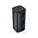 Parlante Bluetooth Multimedia 150W Negro con Luces LED HYSPBT729