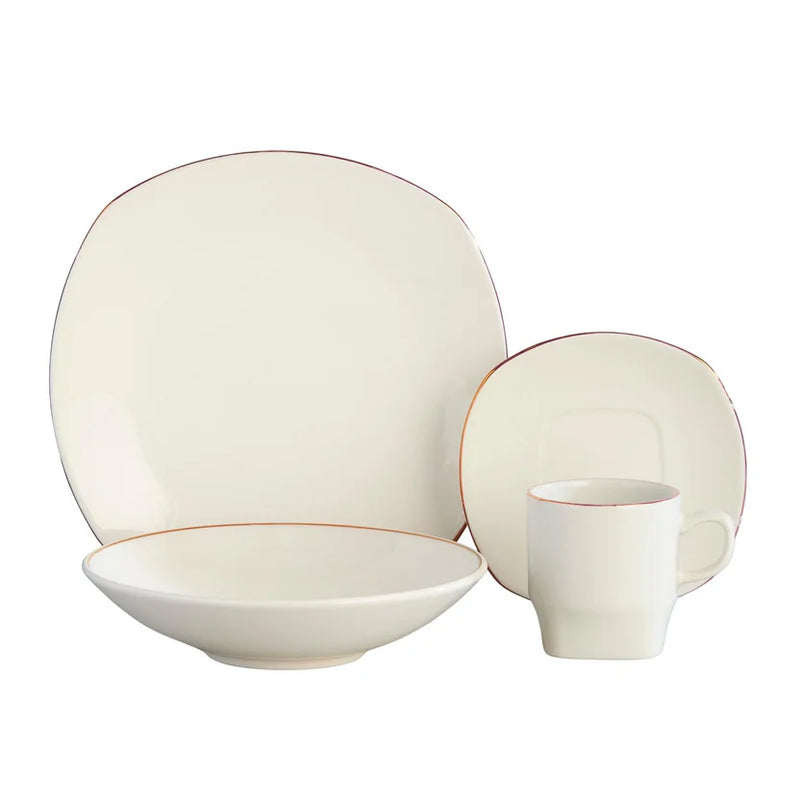 Vajilla 4 Puestos 16 Piezas Zurich VL1228040316