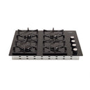 Cubierta Haceb 60x43 cm 4 Puestos Gas Natural Negro 9003536