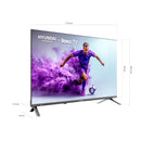 Televisor Smart QLED 32" HD con Roku Negro HYLED3258QR