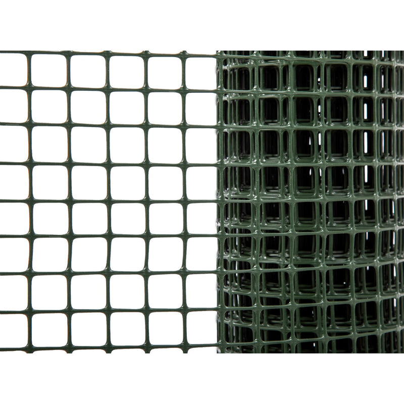 Malla cuadrada todo terreno 15x15mm,1.0m,220g/m, 30m verde Oscuro 3105151VERDEOSCURO