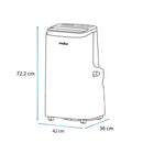 Aire Portátil Mabe 12000BTU de 115 V Blanco PTM12CABWJM2