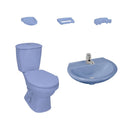 Combo Laguna 4.8Litros Sin Pedestal Azul Cielo Grifería Cromada