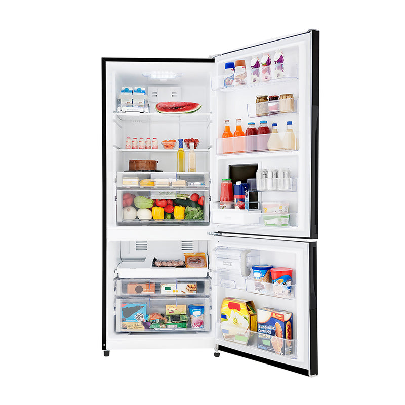 Nevera Bottom Freezer de 542 Litros Color Black Steel