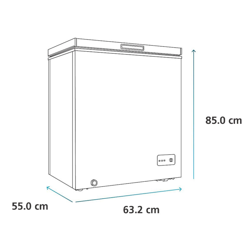 Congelador Horizontal Mabe de 145 Litros Blanco ALASKA145B5