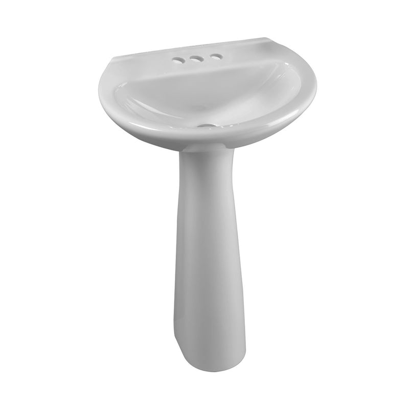Lavamanos Milano Con Pedestal Blanco