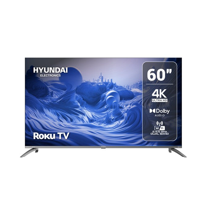 Televisor SMART de 60" LED UHD 4K con OS ROKU NEGRO HYLED6006R4KM