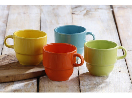 Set 4 Pocillos Te 208.4Cc Fiesta X 12 Set SL1964004404B