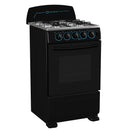 Estufa de Piso Mabe 4 Puestos de 20" 110V Negro CCC20ANXN-5