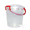 Balde Fantasía con Canilla 15 L Transparente Rojo 06679ROJO