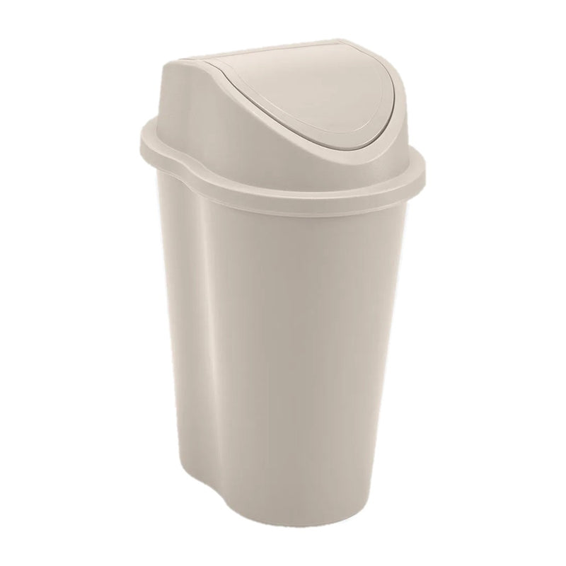 Papelera Style Tapa Vaivén 5 Litros Taupe 8776