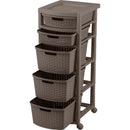 Cajonero Shia 5 Gavetas Mocca 9829