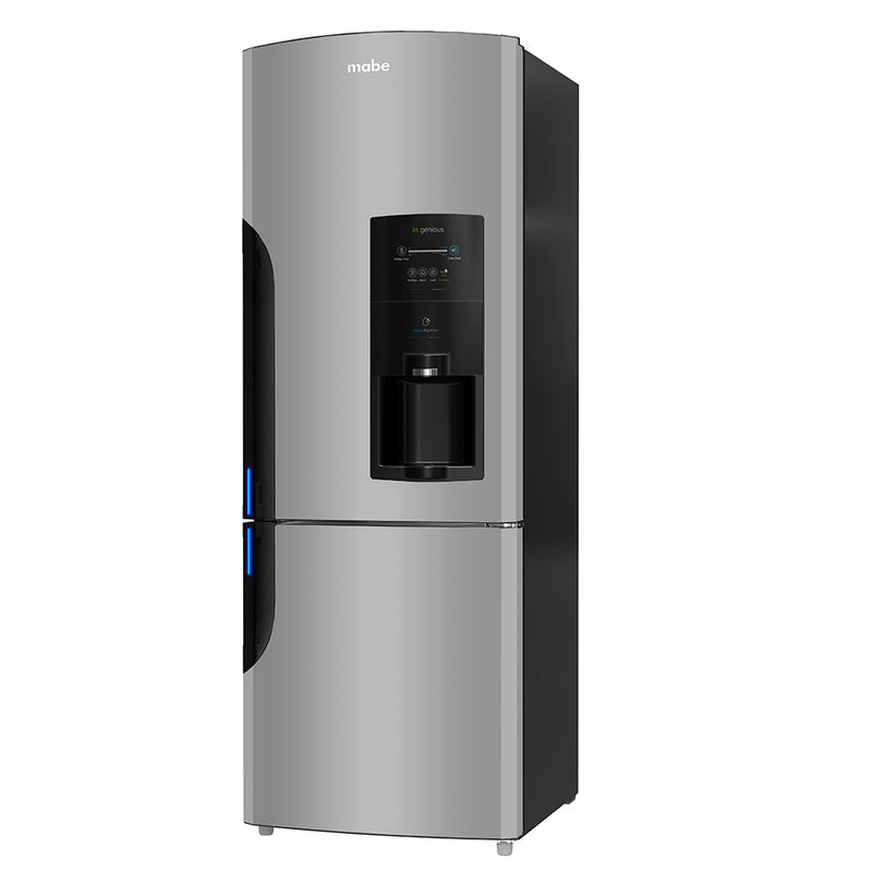 RMB400IBBRX0   Nevera Bottom Freezer 400 Lts. Brutos Inox Mabe.