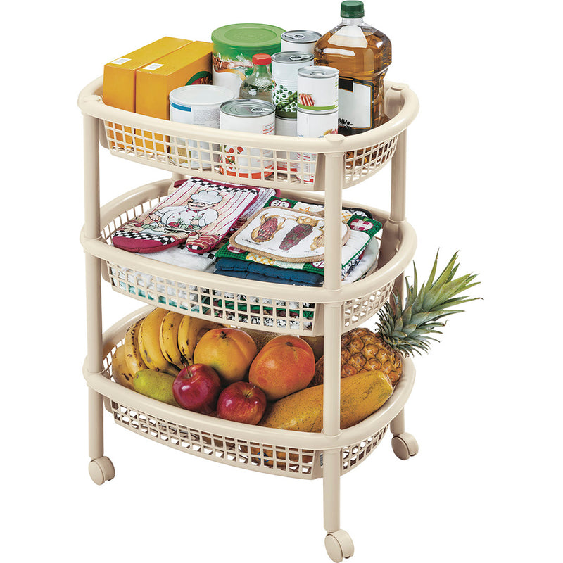 Canasta Móvil Ovalada Taupe 4581