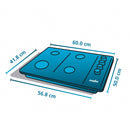Cubierta de empotrar a Gas Natural 60x50CM 4 Puestos H 110V Inoxidable PM6054NF0