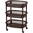 Canasta Móvil Ovalada Wengue 9852