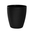 Matero Rattan Redondo Negro 08536NEGRO