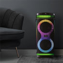 Parlante Bluetooth 150W RMS Negro con Luces Party Mode HYPBT22