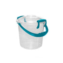Balde Fantasía 5 L Transparente con Manija Azul 06543AZUL