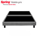 Base Cama Doble 160x190 Gris Niebla en Madera 30401880