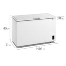 Congelador Horizontal Electrolux 410L Inverter Blanco EFH42S3C5AW