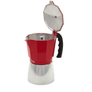Cafetera Espresso 9 Tazas con Asa Rojo 6116600
