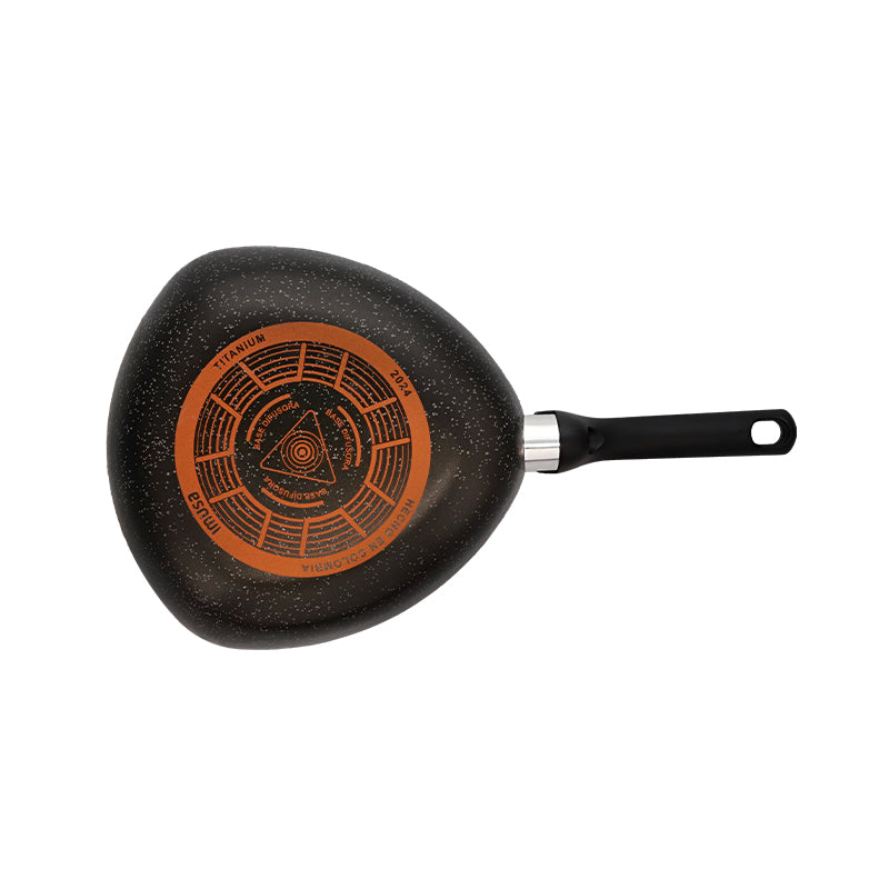 Wok MAS de 30Cm Antiadherente con Tapa de Vidrio Force 298700