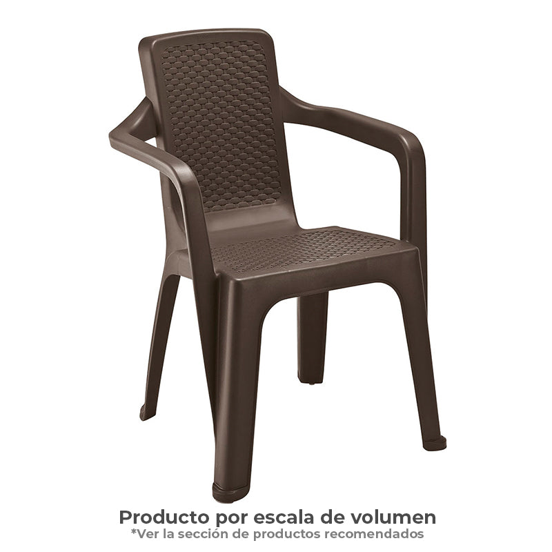 Silla Eterna con Brazos Wengue 7200