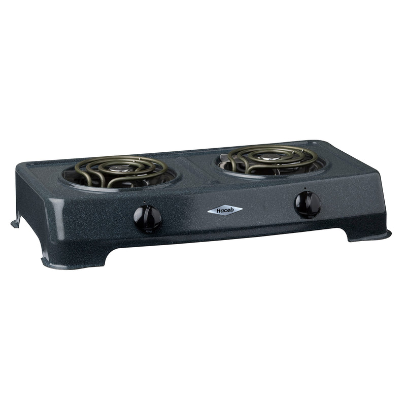 Sobremesa Eléctrica Arezo de 2 puestos color Gris 9000684