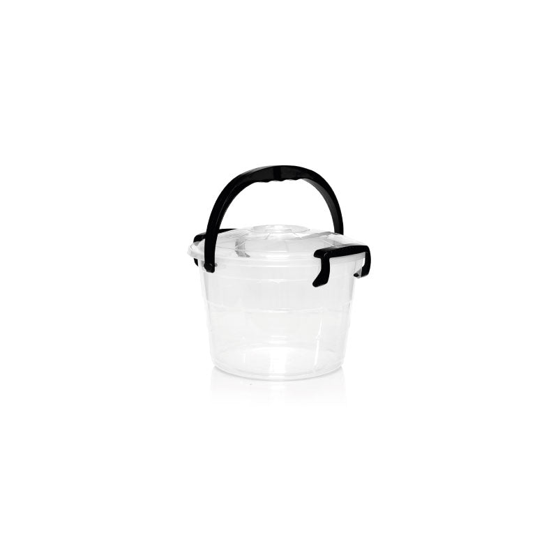 Balde Fantasia 5Lt Transparente Manija Negra 06543NEGRO