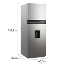 Nevera Electrolux No Frost 291L Inverter Dispensador de Agua Gris ERT30A3C6DS