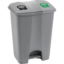 Basurero Doble 6, Litros Negro Verde 12208