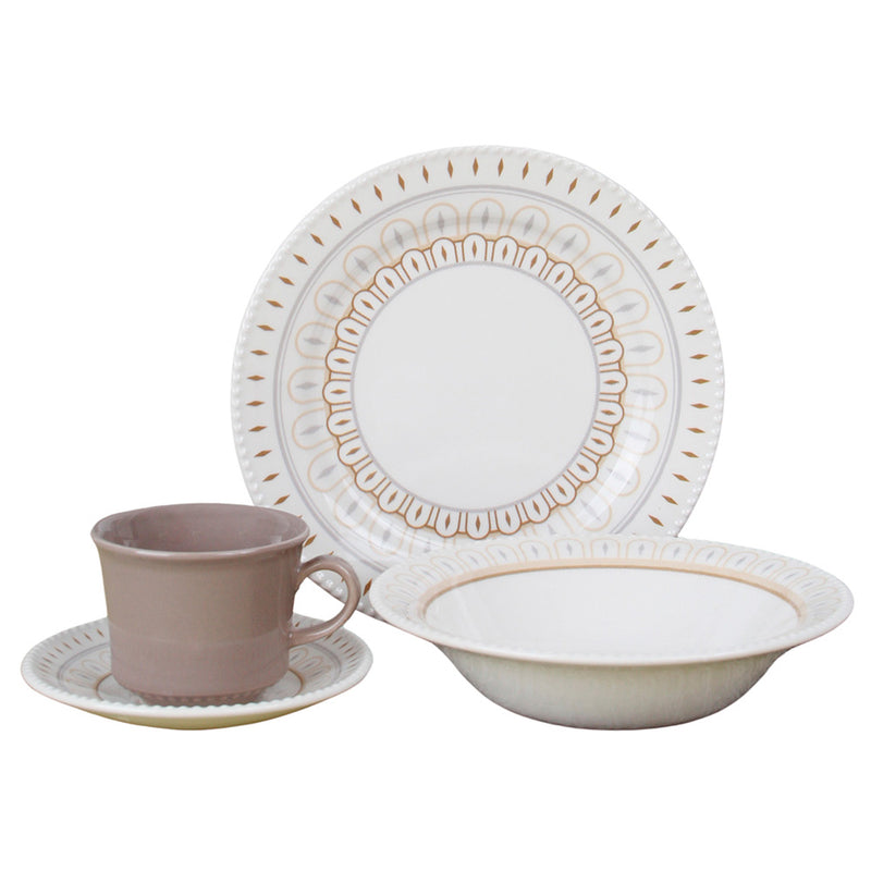 Vajilla Dapne 4 Puestos 16 Piezas Multicolor VL135J040116